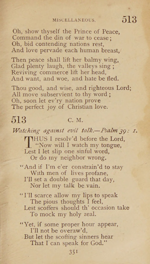 A Collection of Hymns and Sacred Songs: suited to both private and public devotions, and especially adapted to the wants and uses of the brethren of the Old German Baptist Church page 345