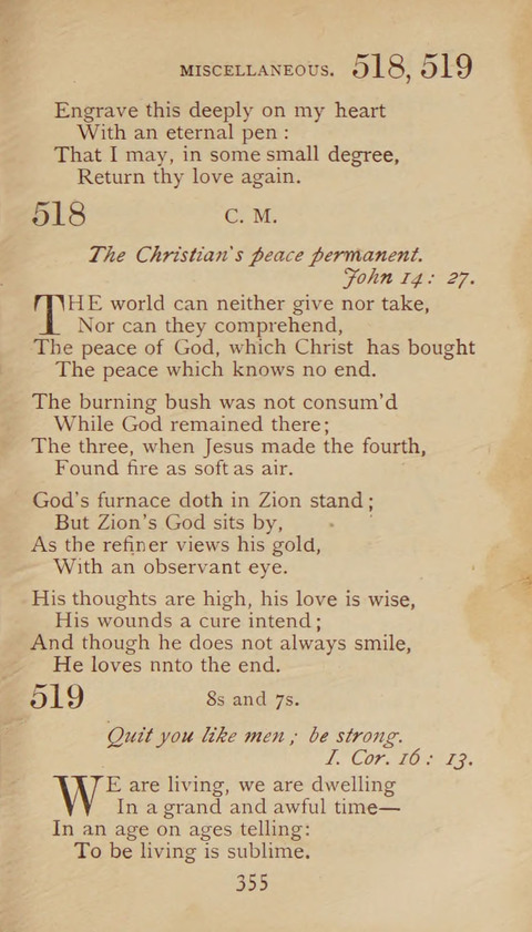 A Collection of Hymns and Sacred Songs: suited to both private and public devotions, and especially adapted to the wants and uses of the brethren of the Old German Baptist Church page 349