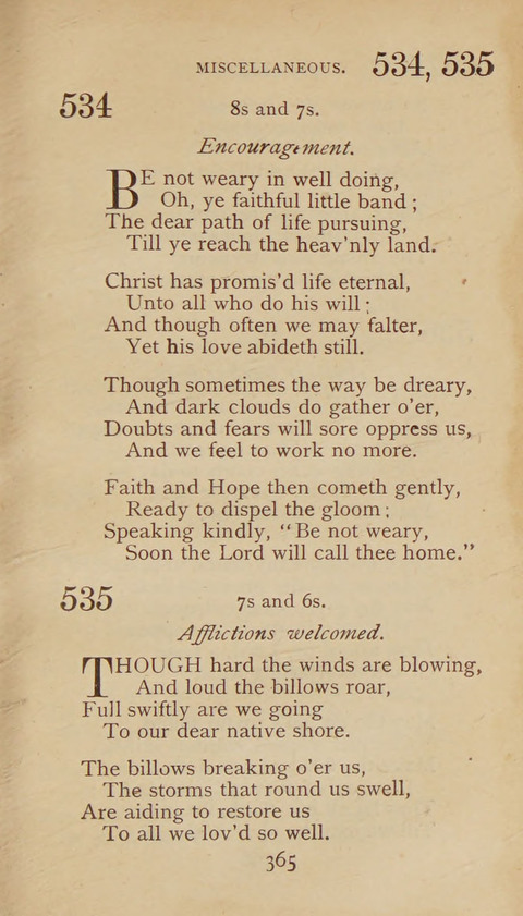 A Collection of Hymns and Sacred Songs: suited to both private and public devotions, and especially adapted to the wants and uses of the brethren of the Old German Baptist Church page 359