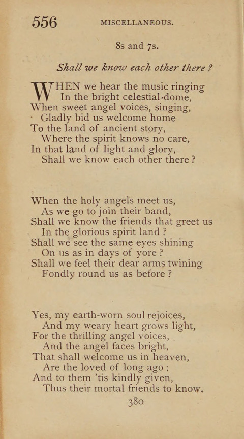 A Collection of Hymns and Sacred Songs: suited to both private and public devotions, and especially adapted to the wants and uses of the brethren of the Old German Baptist Church page 374