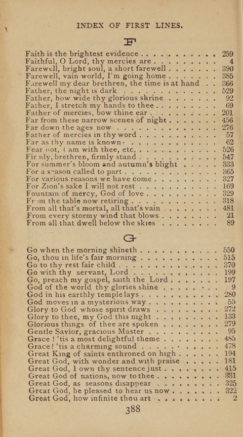 A Collection of Hymns and Sacred Songs: suited to both private and public devotions, and especially adapted to the wants and uses of the brethren of the Old German Baptist Church page 382