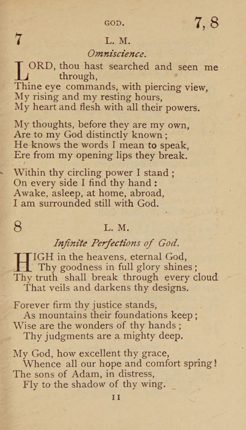 A Collection of Hymns and Sacred Songs: suited to both private and public devotions, and especially adapted to the wants and uses of the brethren of the Old German Baptist Church page 5