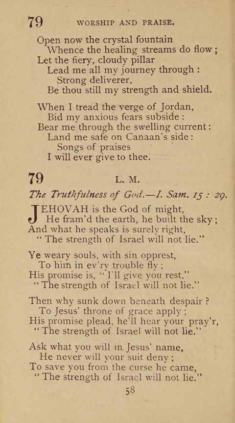 A Collection of Hymns and Sacred Songs: suited to both private and public devotions, and especially adapted to the wants and uses of the brethren of the Old German Baptist Church page 52