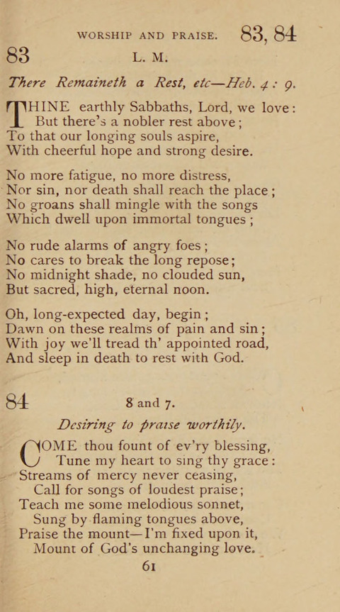 A Collection of Hymns and Sacred Songs: suited to both private and public devotions, and especially adapted to the wants and uses of the brethren of the Old German Baptist Church page 55