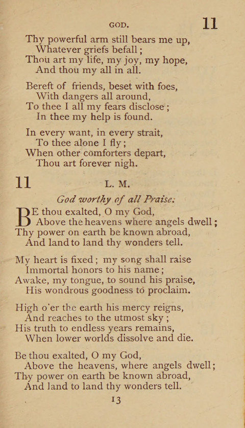 A Collection of Hymns and Sacred Songs: suited to both private and public devotions, and especially adapted to the wants and uses of the brethren of the Old German Baptist Church page 7