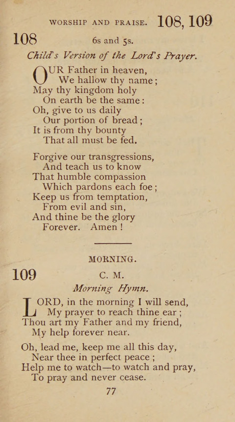 A Collection of Hymns and Sacred Songs: suited to both private and public devotions, and especially adapted to the wants and uses of the brethren of the Old German Baptist Church page 71