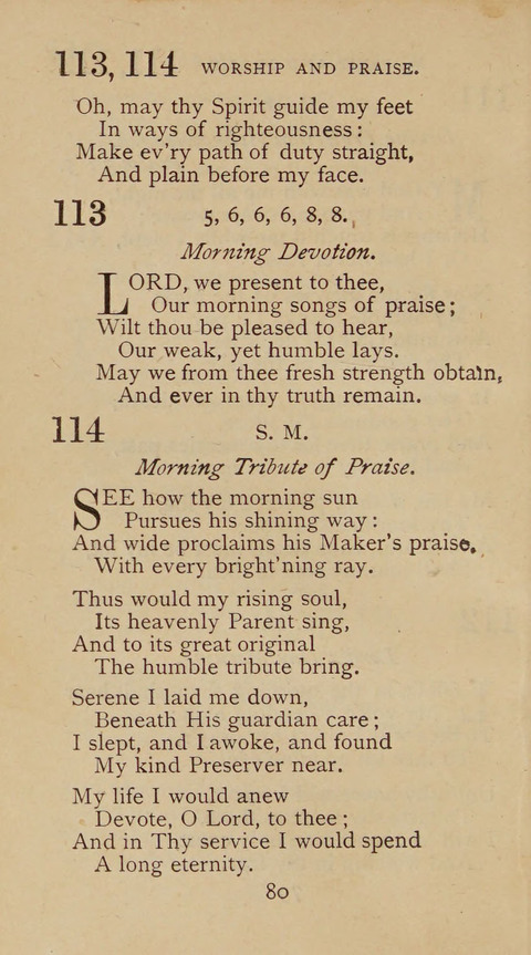 A Collection of Hymns and Sacred Songs: suited to both private and public devotions, and especially adapted to the wants and uses of the brethren of the Old German Baptist Church page 74