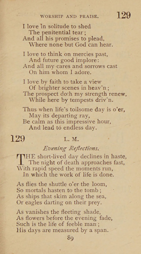 A Collection of Hymns and Sacred Songs: suited to both private and public devotions, and especially adapted to the wants and uses of the brethren of the Old German Baptist Church page 83