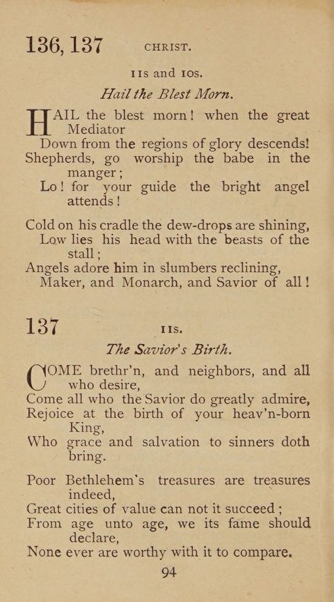 A Collection of Hymns and Sacred Songs: suited to both private and public devotions, and especially adapted to the wants and uses of the brethren of the Old German Baptist Church page 88