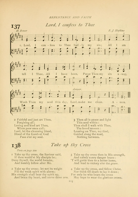 The Calvary Hymnal: for Sunday School, Prayer Meeting and Church Service page 105