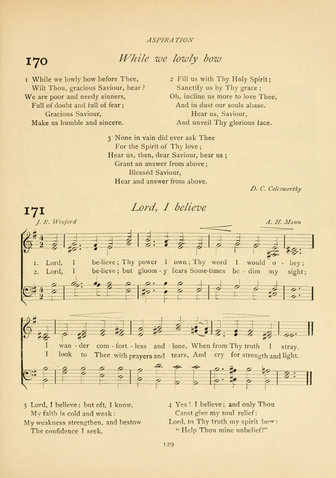 The Calvary Hymnal: for Sunday School, Prayer Meeting and Church Service page 129