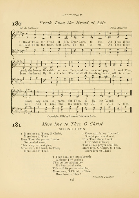 The Calvary Hymnal: for Sunday School, Prayer Meeting and Church Service page 136