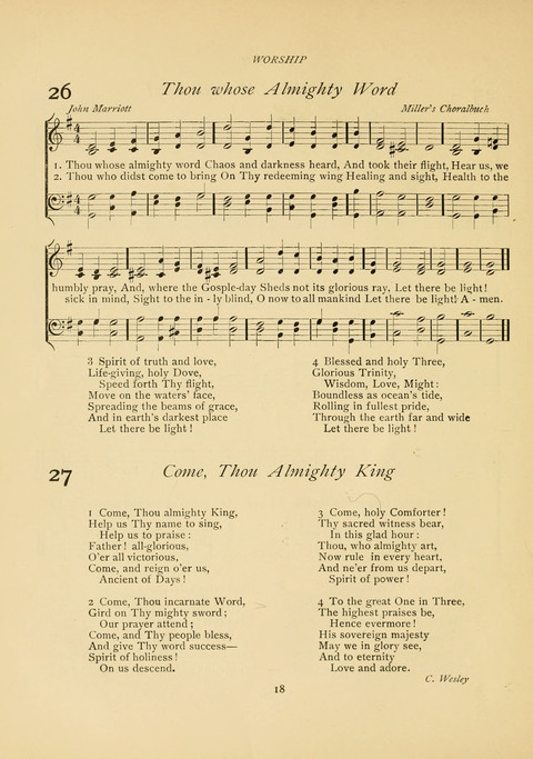 The Calvary Hymnal: for Sunday School, Prayer Meeting and Church Service page 18