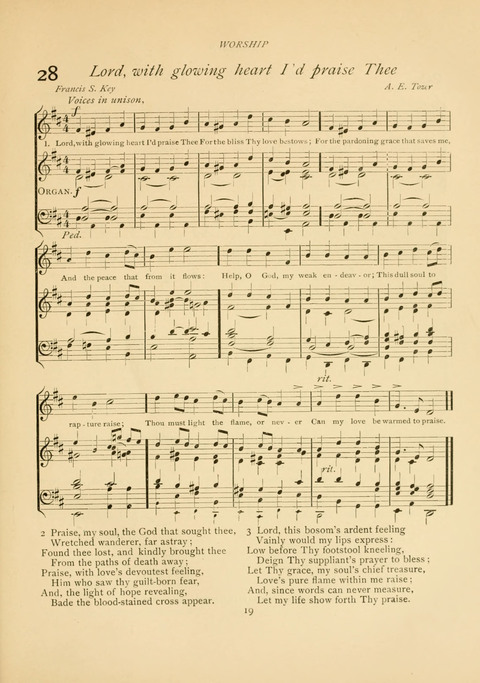 The Calvary Hymnal: for Sunday School, Prayer Meeting and Church Service page 19