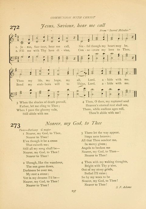 The Calvary Hymnal: for Sunday School, Prayer Meeting and Church Service page 197