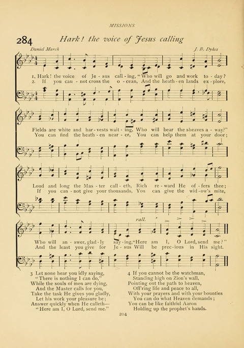 The Calvary Hymnal: for Sunday School, Prayer Meeting and Church Service page 204