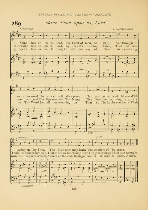 The Calvary Hymnal: for Sunday School, Prayer Meeting and Church Service page 208