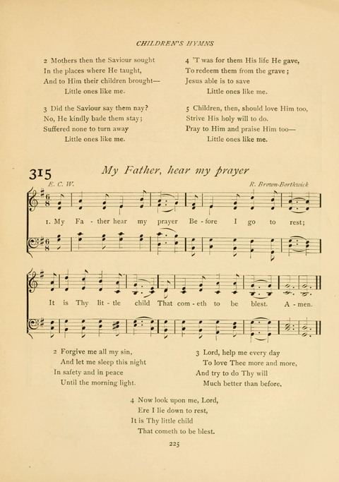 The Calvary Hymnal: for Sunday School, Prayer Meeting and Church Service page 225