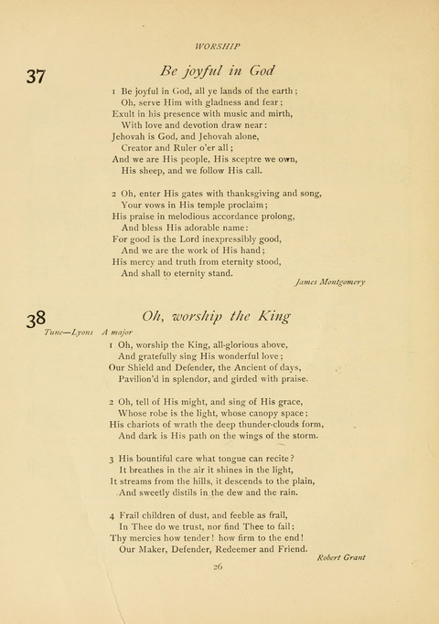 The Calvary Hymnal: for Sunday School, Prayer Meeting and Church Service page 26