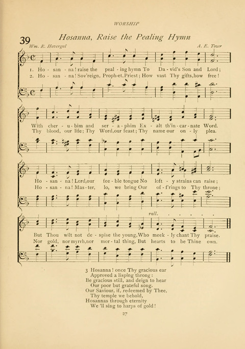 The Calvary Hymnal: for Sunday School, Prayer Meeting and Church Service page 27