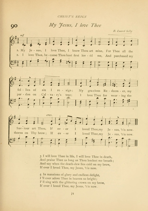 The Calvary Hymnal: for Sunday School, Prayer Meeting and Church Service page 71