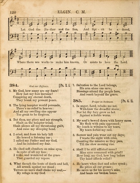 Congregational Hymn and Tune Book; containing the Psalms and Hymns of the General Association of Connecticut, adapted to Suitable Tunes page 120