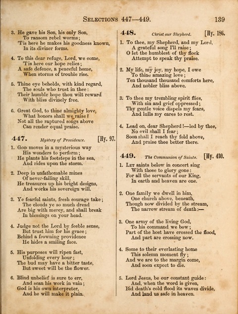 Congregational Hymn and Tune Book; containing the Psalms and Hymns of the General Association of Connecticut, adapted to Suitable Tunes page 139