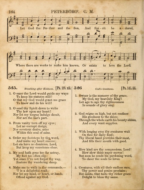 Congregational Hymn and Tune Book; containing the Psalms and Hymns of the General Association of Connecticut, adapted to Suitable Tunes page 164