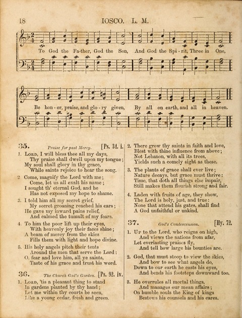 Congregational Hymn and Tune Book; containing the Psalms and Hymns of the General Association of Connecticut, adapted to Suitable Tunes page 18