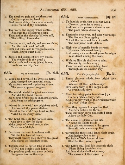 Congregational Hymn and Tune Book; containing the Psalms and Hymns of the General Association of Connecticut, adapted to Suitable Tunes page 205