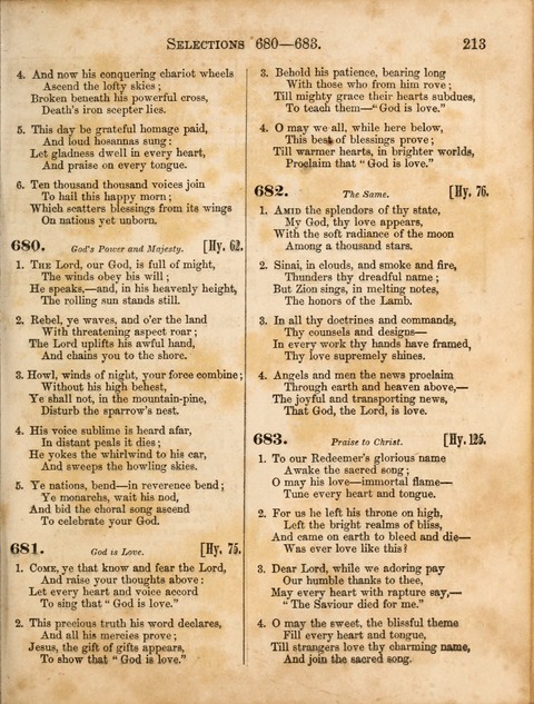 Congregational Hymn and Tune Book; containing the Psalms and Hymns of the General Association of Connecticut, adapted to Suitable Tunes page 213