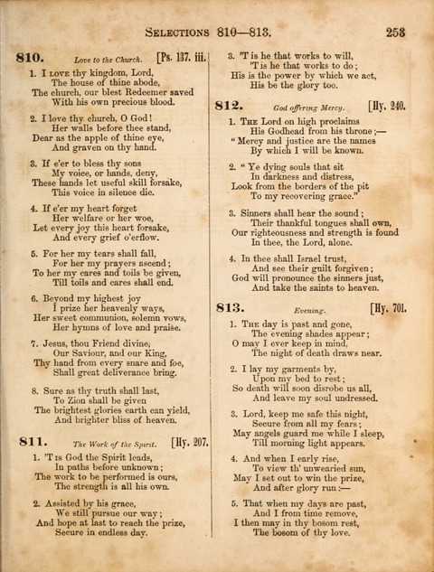 Congregational Hymn and Tune Book; containing the Psalms and Hymns of the General Association of Connecticut, adapted to Suitable Tunes page 253