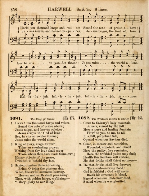 Congregational Hymn and Tune Book; containing the Psalms and Hymns of the General Association of Connecticut, adapted to Suitable Tunes page 360