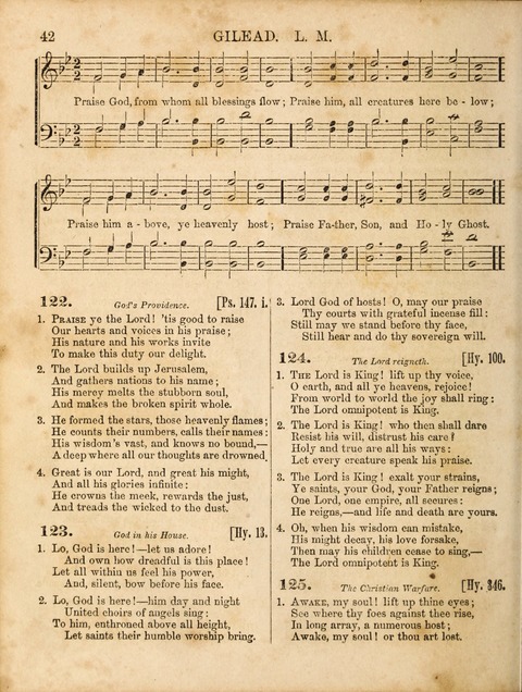 Congregational Hymn and Tune Book; containing the Psalms and Hymns of the General Association of Connecticut, adapted to Suitable Tunes page 42