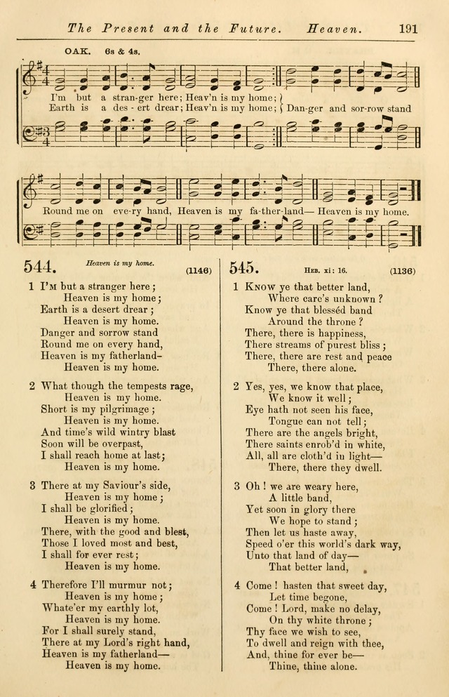 Christian Hymn and Tune Book, for use in Churches, and for Social and Family Devotions page 198