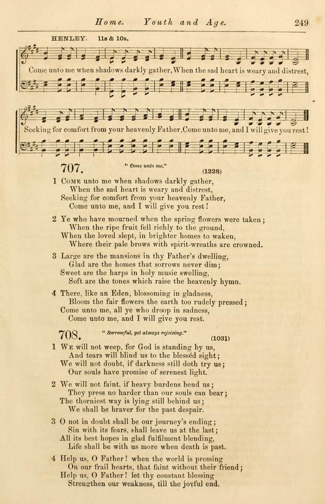 Christian Hymn and Tune Book, for use in Churches, and for Social and Family Devotions page 256