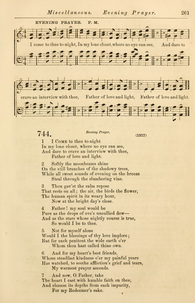 Christian Hymn and Tune Book, for use in Churches, and for Social and Family Devotions page 268