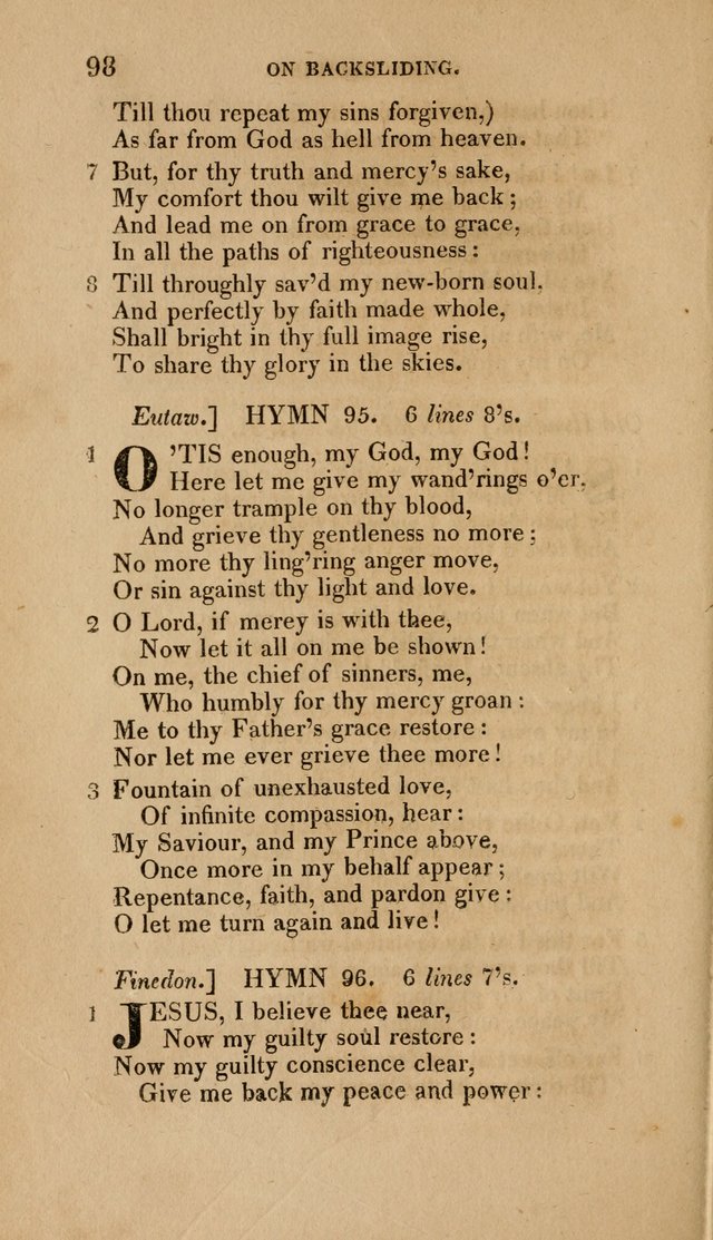 A Collection of Hymns for the Use of the Methodist Episcopal Church: Principally from the Collection of the Rev. John Wesley. M. A. page 103