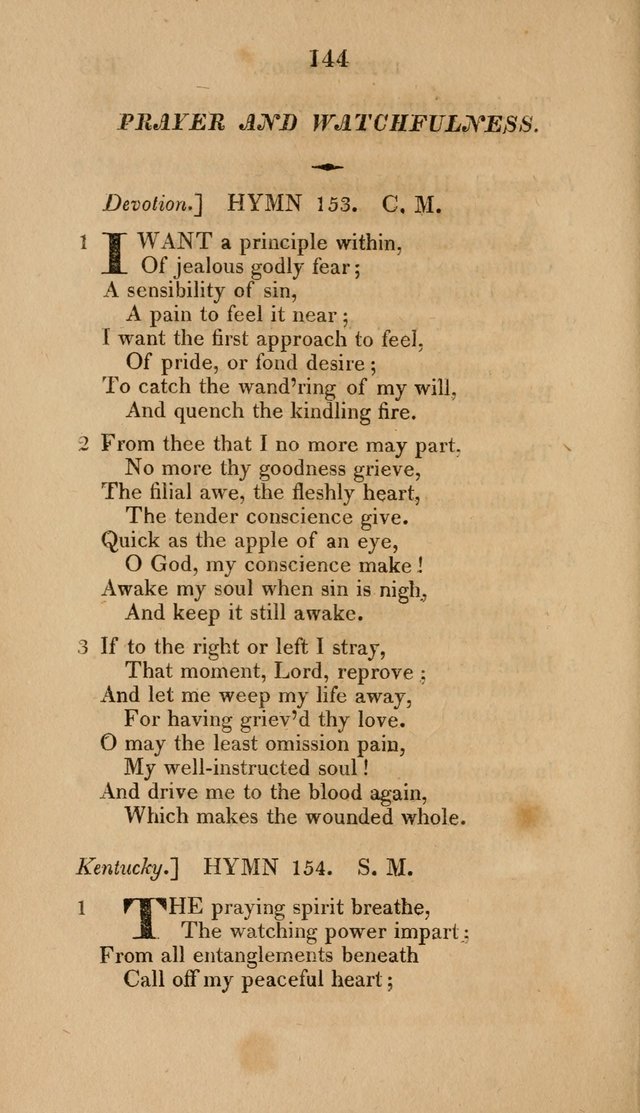 A Collection of Hymns for the Use of the Methodist Episcopal Church: Principally from the Collection of the Rev. John Wesley. M. A. page 149