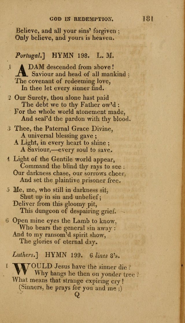 A Collection of Hymns for the Use of the Methodist Episcopal Church: Principally from the Collection of the Rev. John Wesley. M. A. page 186