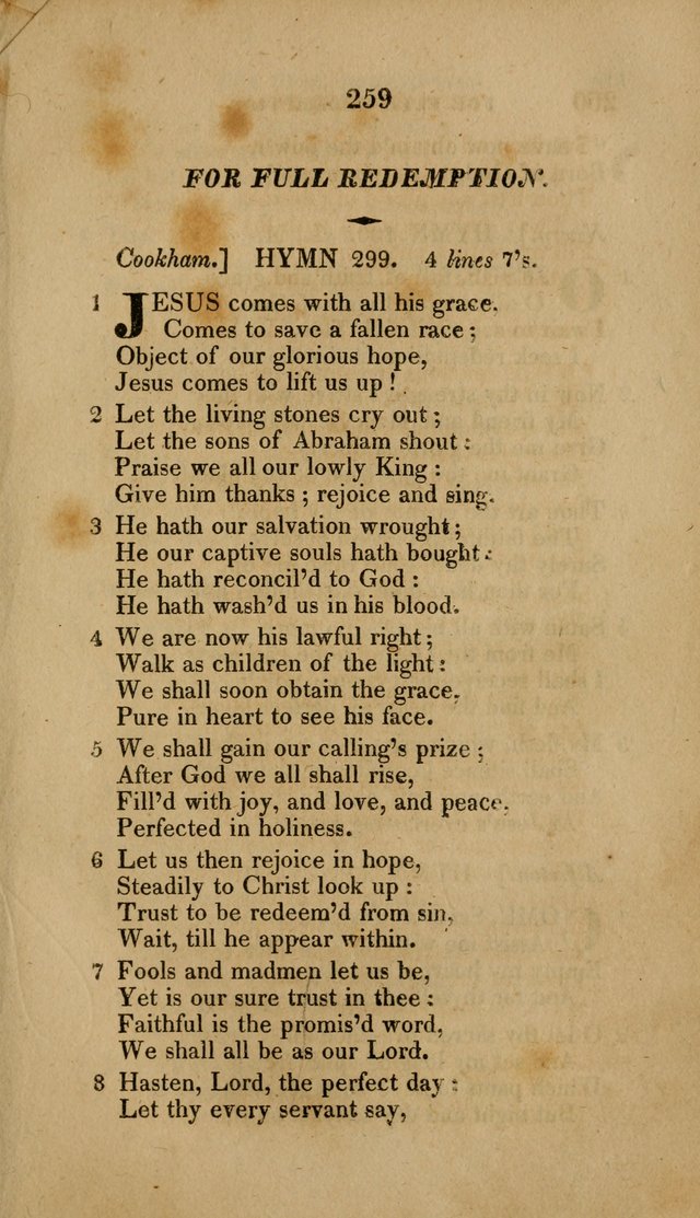 A Collection of Hymns for the Use of the Methodist Episcopal Church: Principally from the Collection of the Rev. John Wesley. M. A. page 264