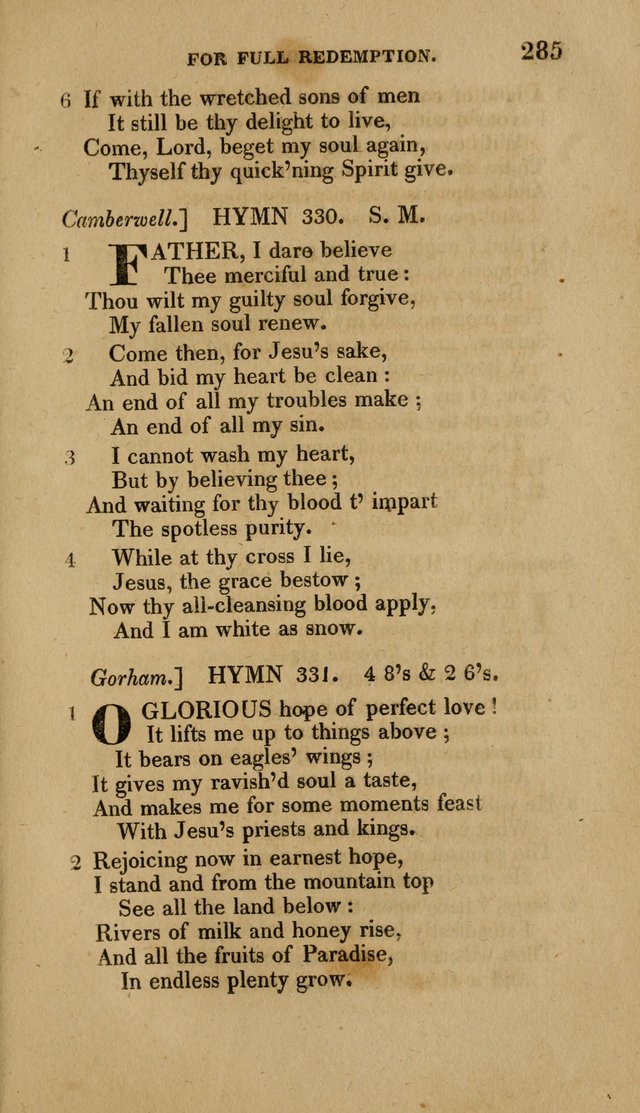 A Collection of Hymns for the Use of the Methodist Episcopal Church: Principally from the Collection of the Rev. John Wesley. M. A. page 290