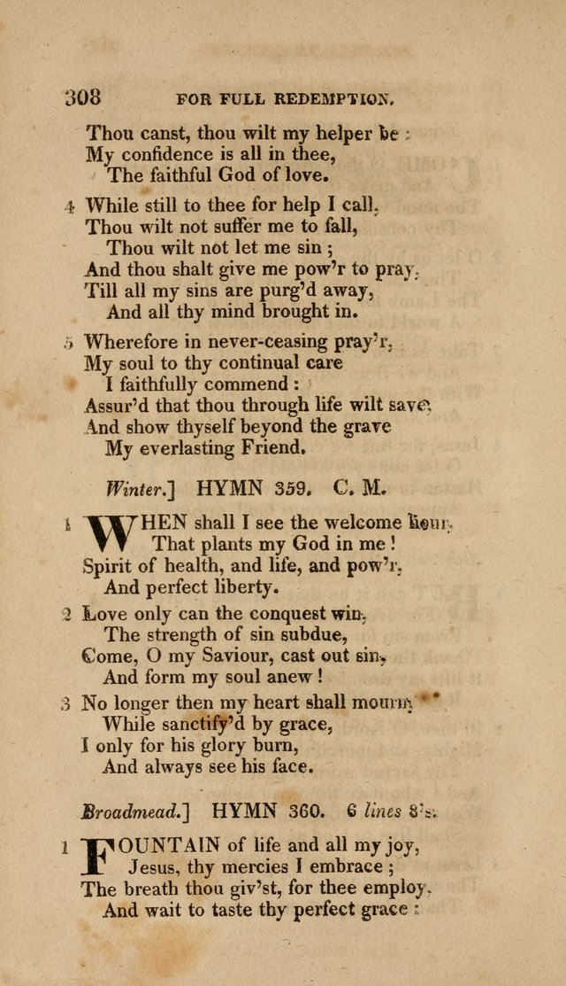 A Collection of Hymns for the Use of the Methodist Episcopal Church: Principally from the Collection of the Rev. John Wesley. M. A. page 313