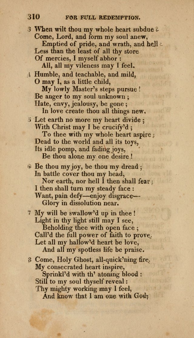 A Collection of Hymns for the Use of the Methodist Episcopal Church: Principally from the Collection of the Rev. John Wesley. M. A. page 315