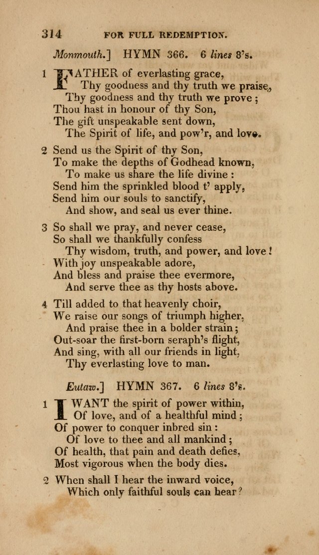 A Collection of Hymns for the Use of the Methodist Episcopal Church: Principally from the Collection of the Rev. John Wesley. M. A. page 319