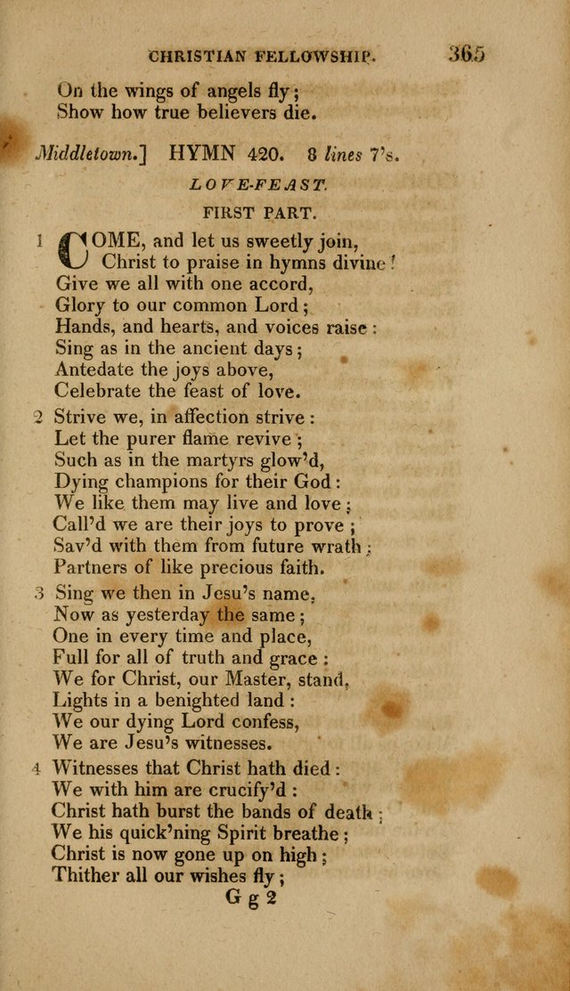 A Collection of Hymns for the Use of the Methodist Episcopal Church: Principally from the Collection of the Rev. John Wesley. M. A. page 370