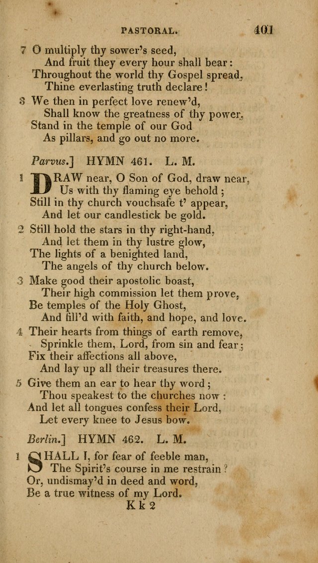 A Collection of Hymns for the Use of the Methodist Episcopal Church: Principally from the Collection of the Rev. John Wesley. M. A. page 406