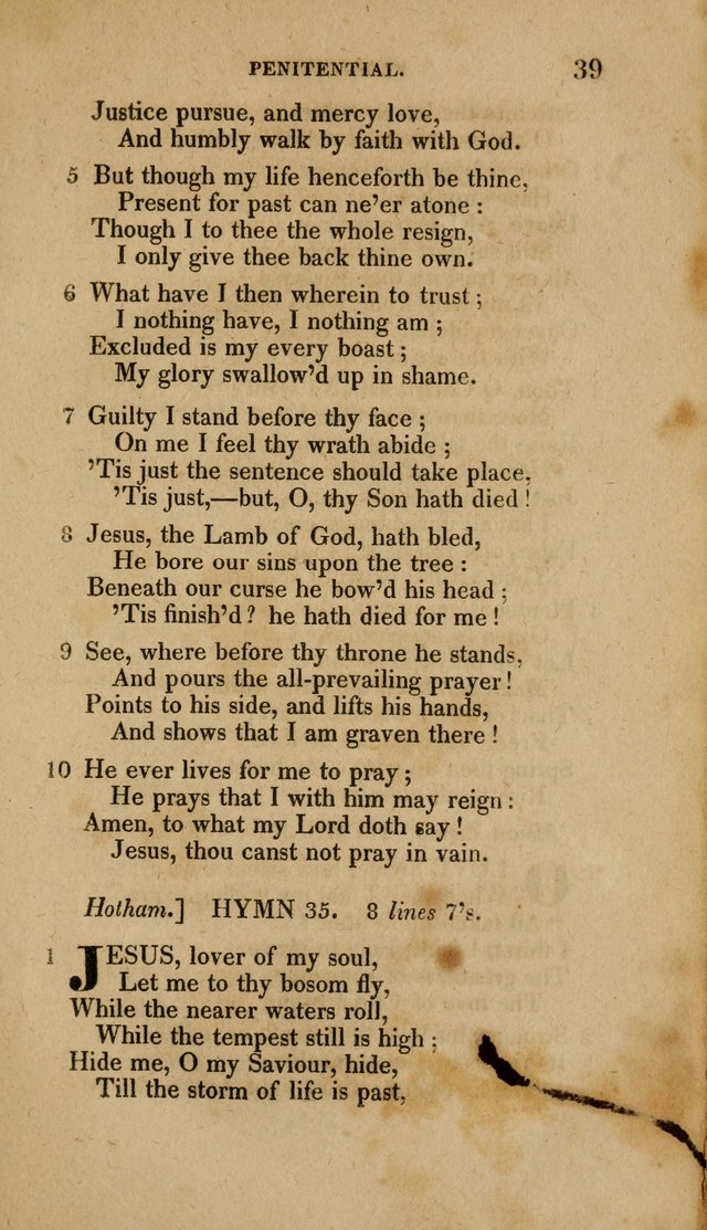 A Collection of Hymns for the Use of the Methodist Episcopal Church: Principally from the Collection of the Rev. John Wesley. M. A. page 44