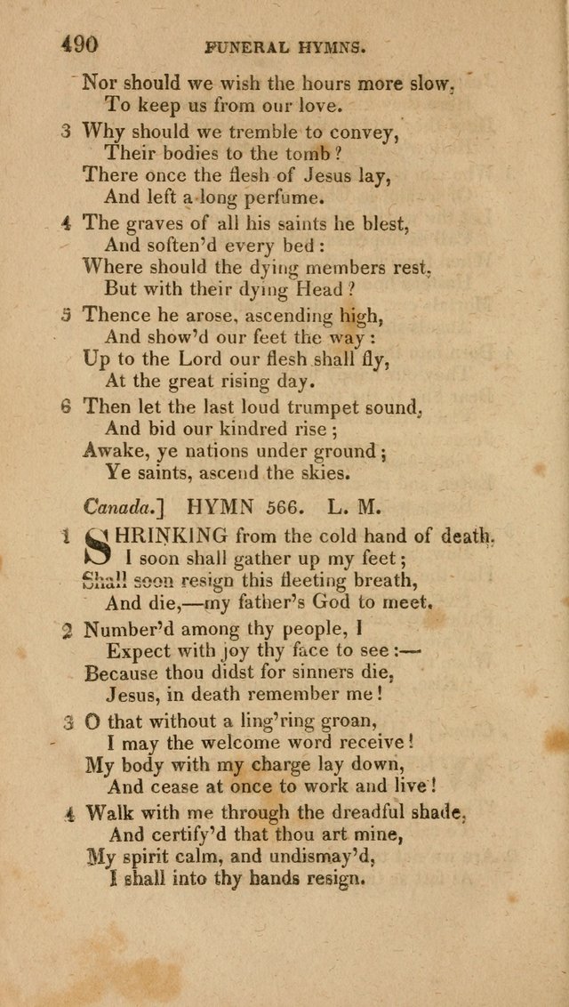 A Collection of Hymns for the Use of the Methodist Episcopal Church: Principally from the Collection of the Rev. John Wesley. M. A. page 495