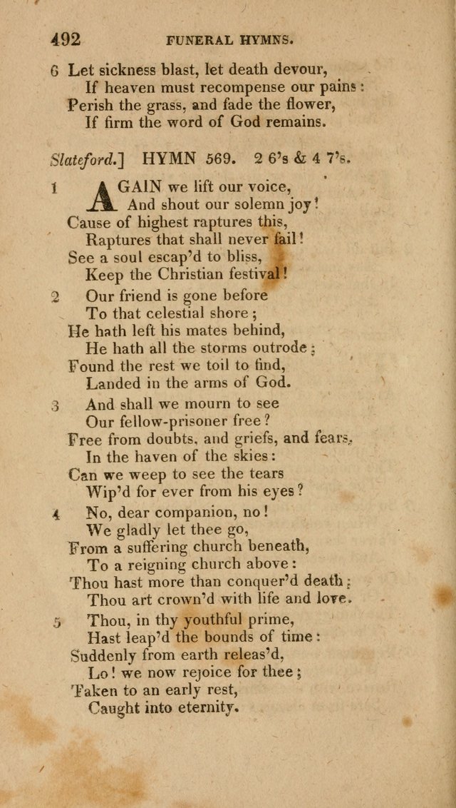 A Collection of Hymns for the Use of the Methodist Episcopal Church: Principally from the Collection of the Rev. John Wesley. M. A. page 497